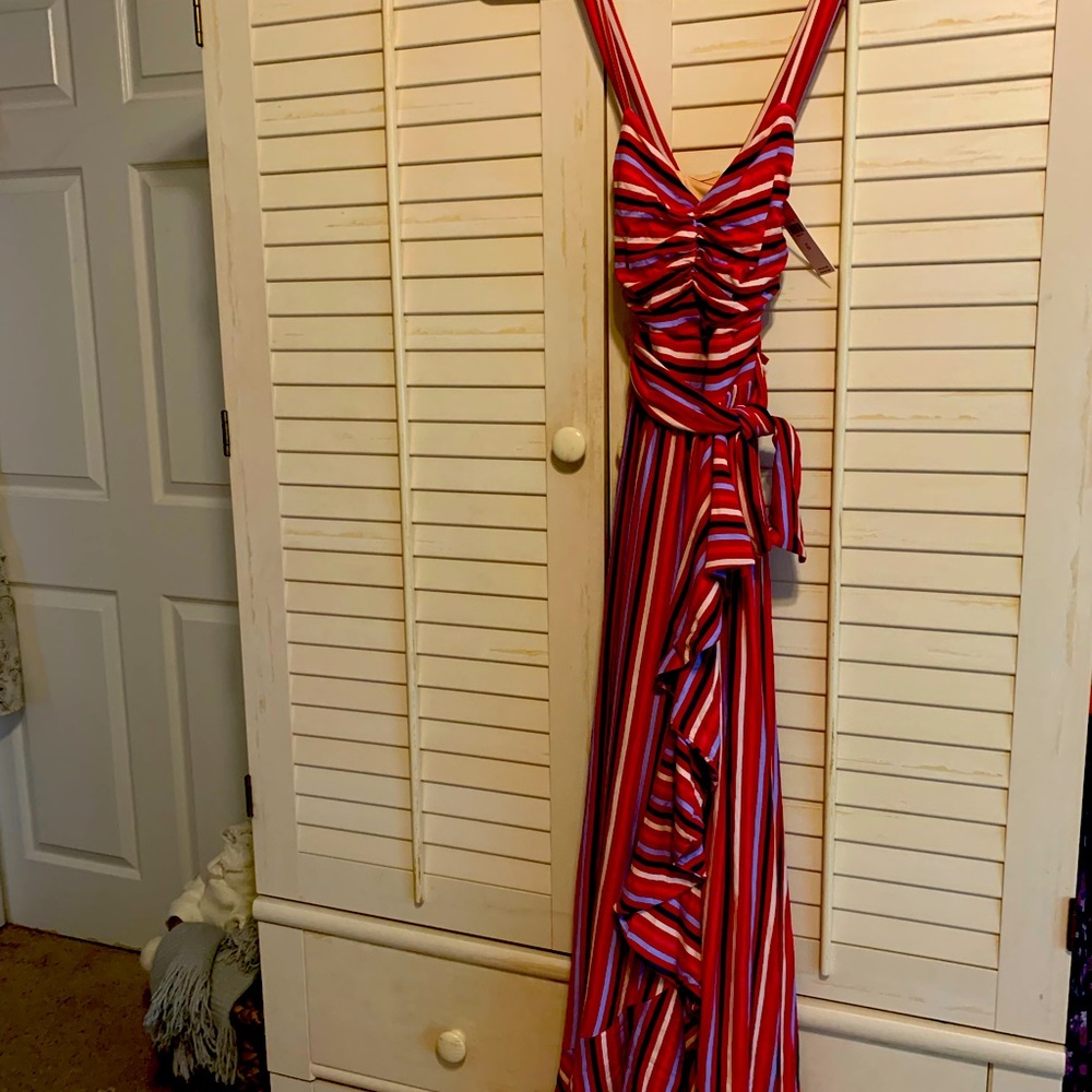 New with tags Anthropologie striped maxi dress